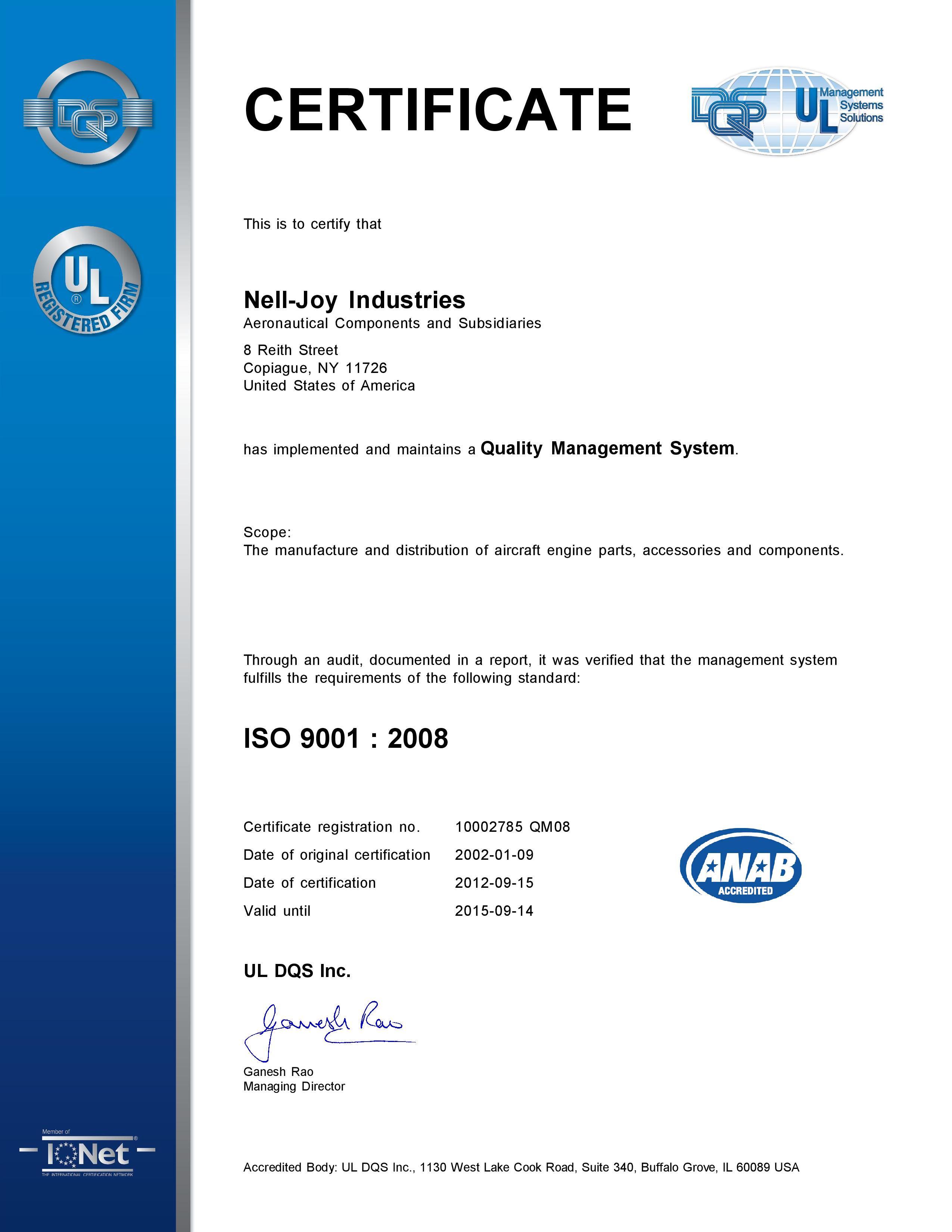 new certification